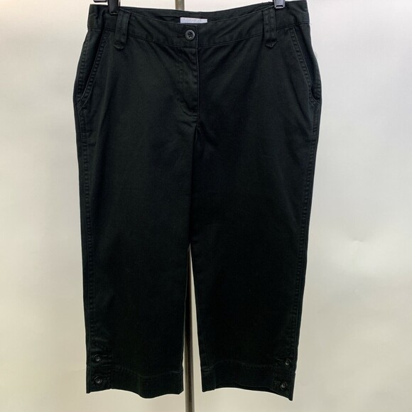 Charter Club Women's Pants Size 6 Black Allison Fit Pedal Pusher NWT - Picture 1 of 6